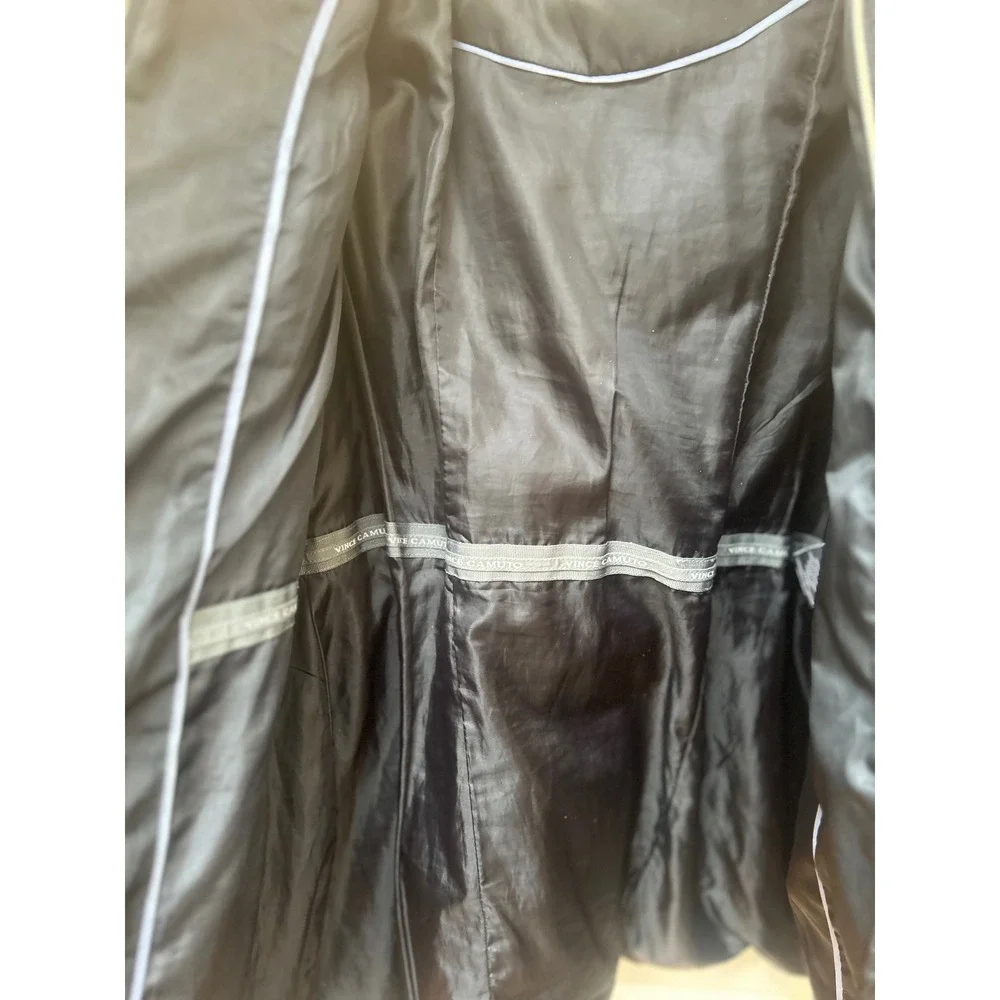 Vince Camuto Women's Black Belted Faux Fur Hooded Down Puffer‎ Coat Size M